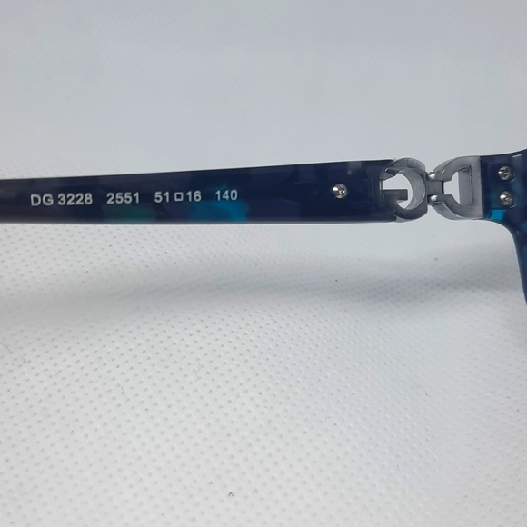 D&G DOLCE & GABBANA DG 3228 2551 51-16-140 Rx Eyeglass Frame, Pre-Owned - Picture 5 of 6